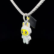 SOLID GOLD CUSTOM LABU VVS LAB DIAMOND PENDANT